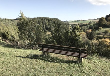 Ruhebank mit Aussicht über die Schönecker Schweiz, © Eifel Tourismus GmbH