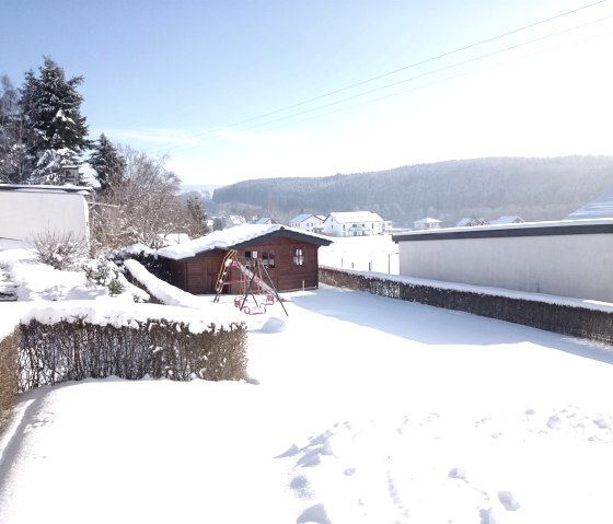 Winteridylle im Garten