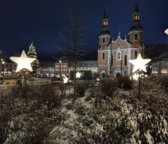 Adventsstimmung in Prüm, St. Salvator Basilika, © Tourist-Information Prümer Land