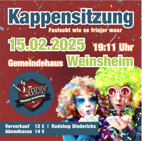 Kappensitzung Weinshein