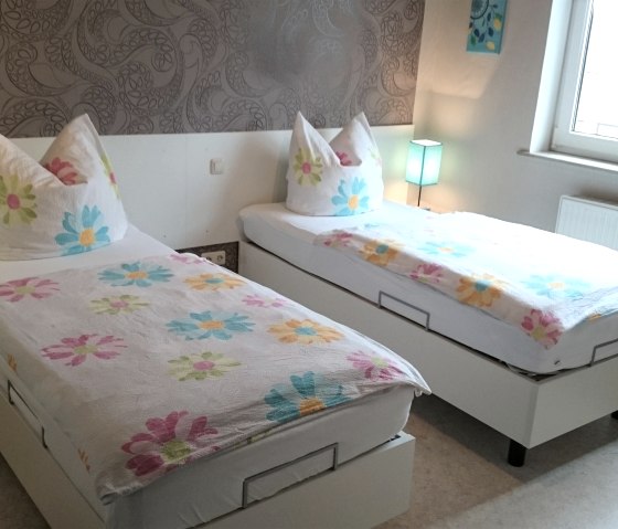 Bedroom with twin beds