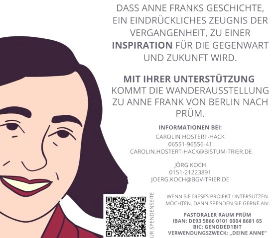 Anne Frank, © Tourist-Information Prümer Land