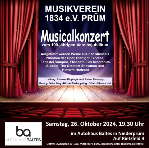 Musicalkonzert, © Tourist-Information Prümer Land