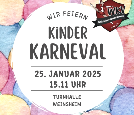 Kinderkarneval Weinshein, © Tourist-Information Prümer Land/WKV